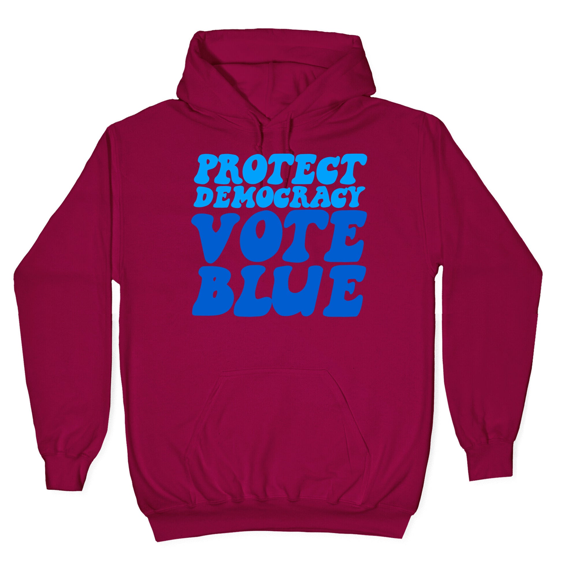 Protect Democracy Vote Blue Hoodie