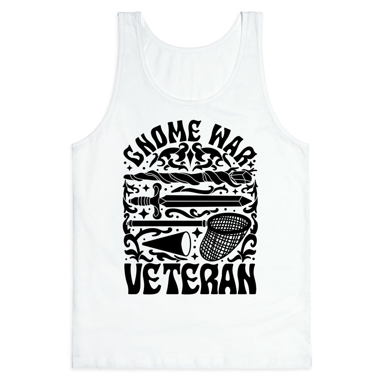 Gnome War Veteran Tank Top