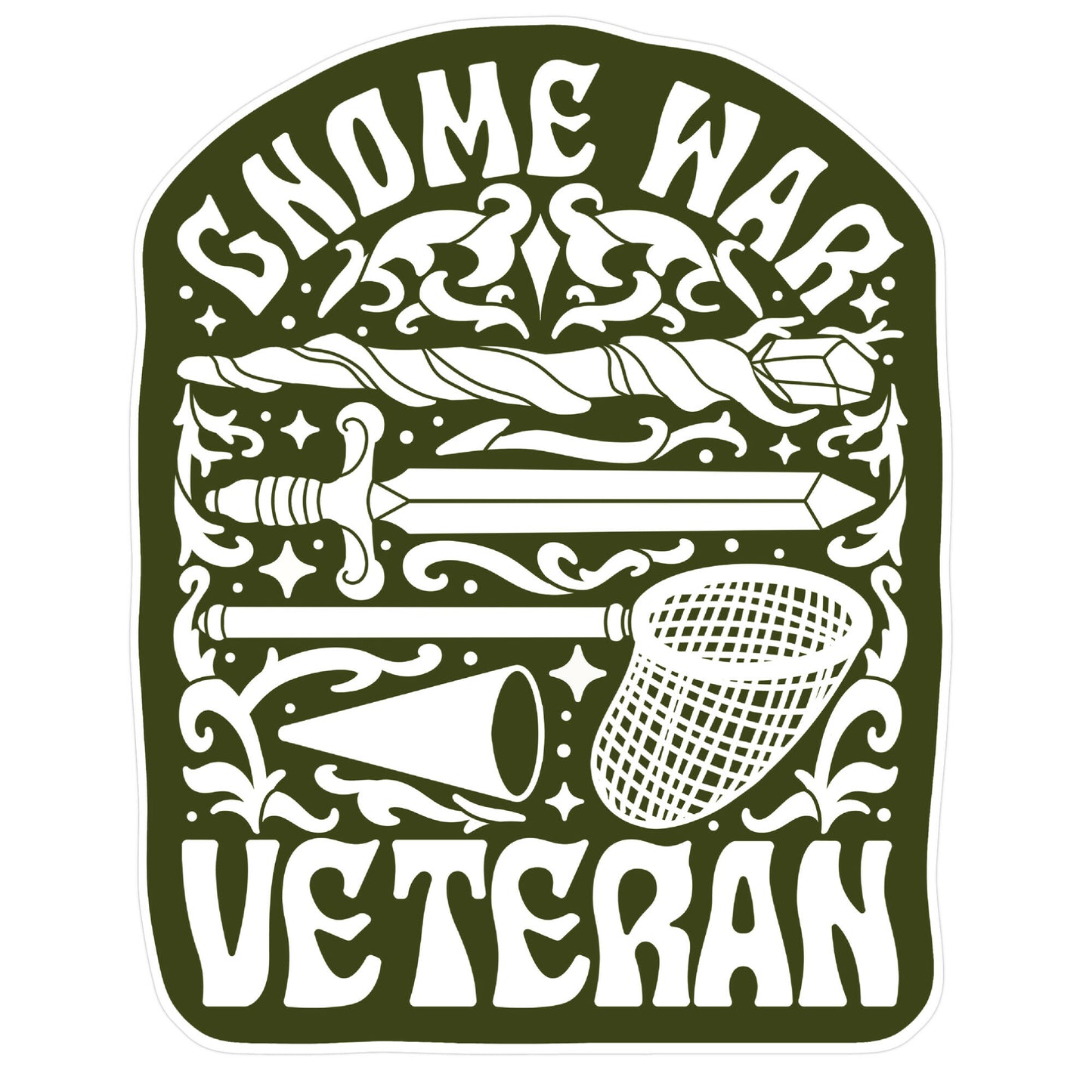 Gnome War Veteran Sticker