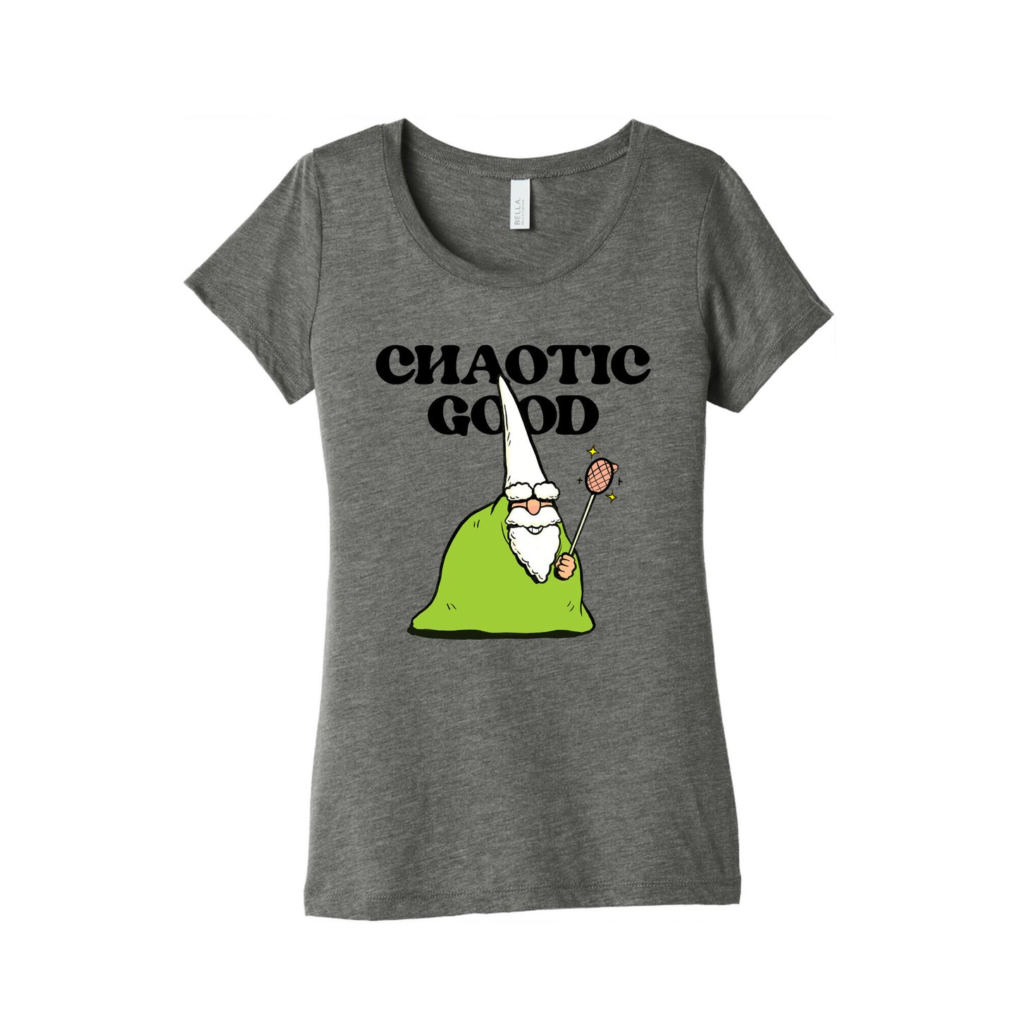 Chaotic Good Gnome Womens Triblend Tee
