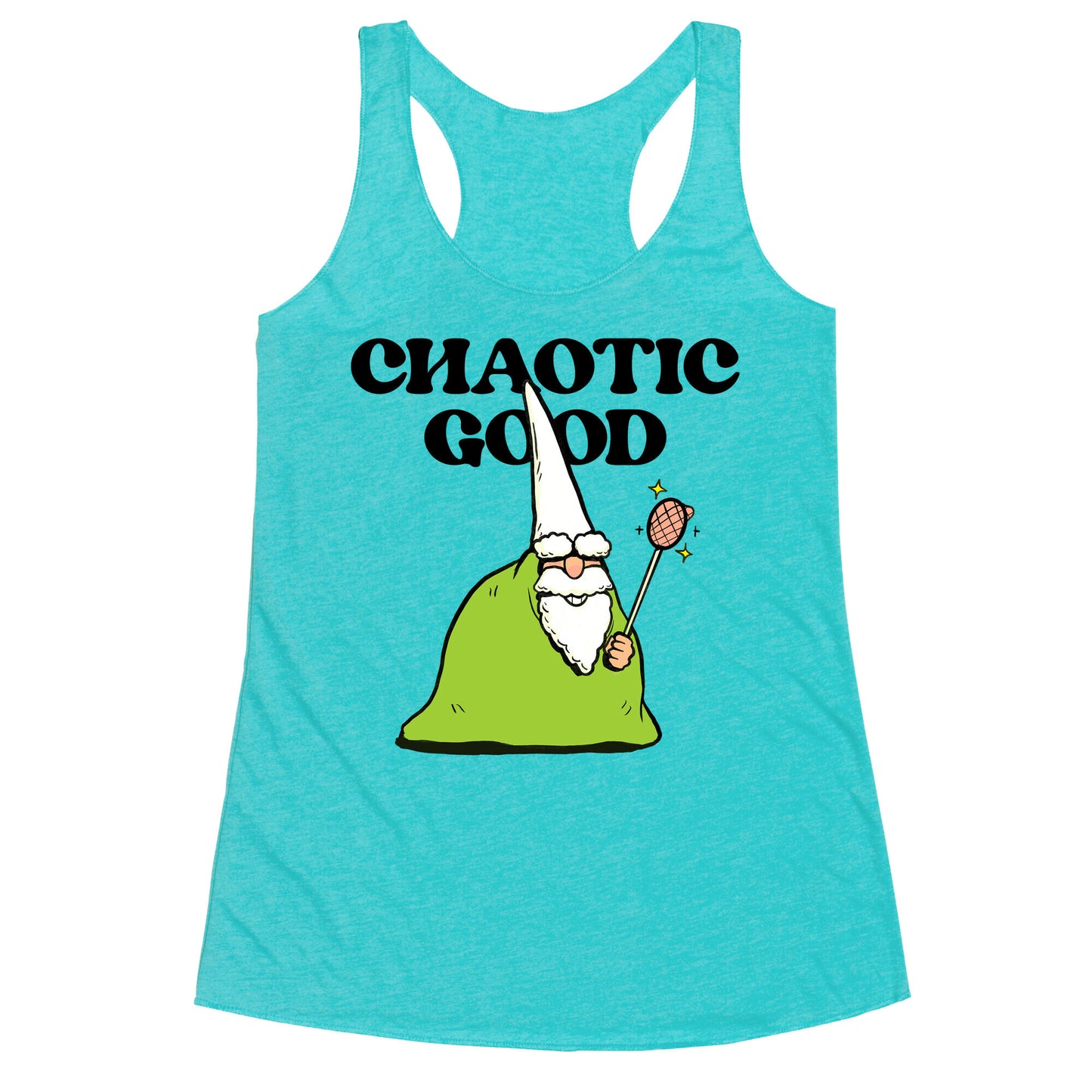 Chaotic Good Gnome Racerback Tank
