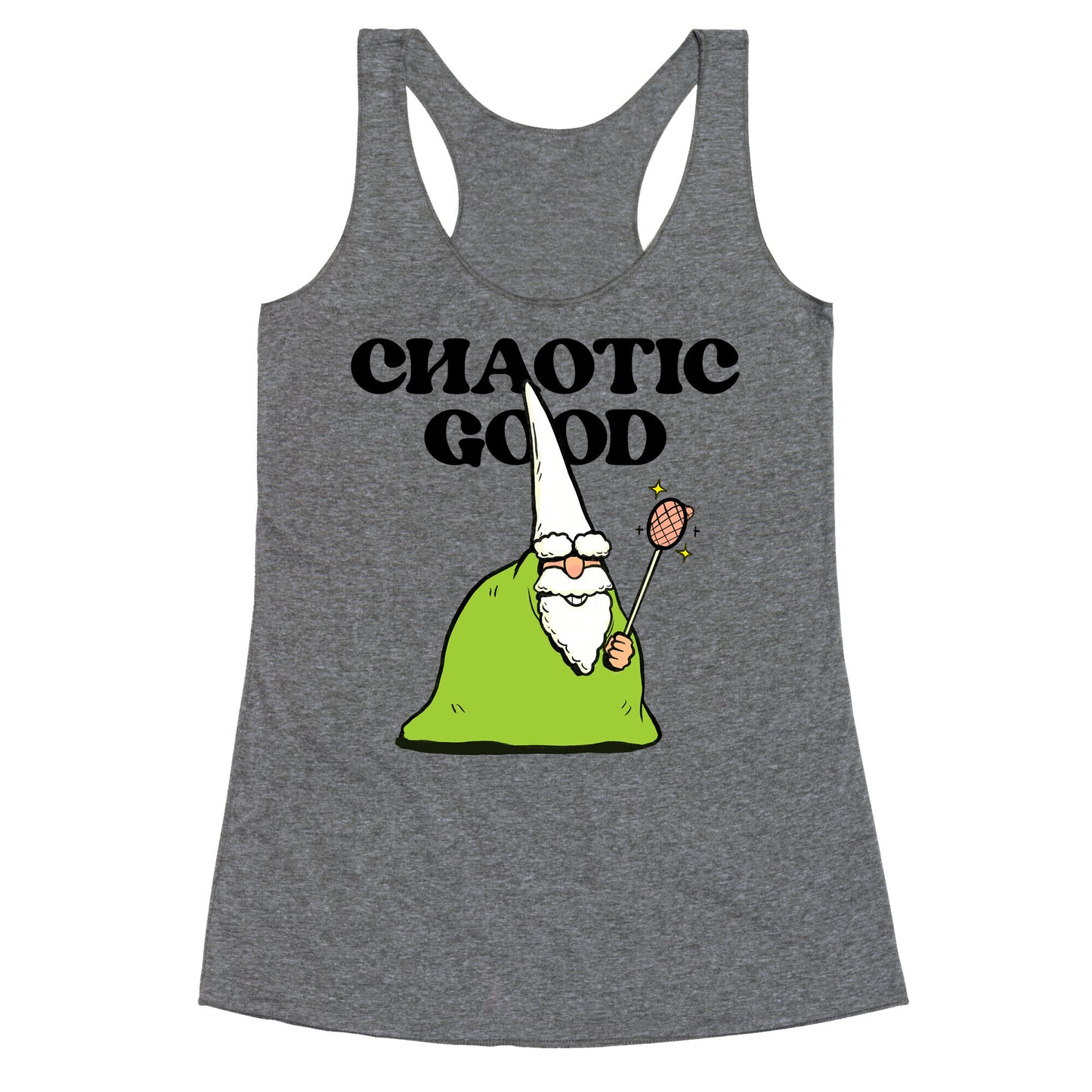 Chaotic Good Gnome Racerback Tank