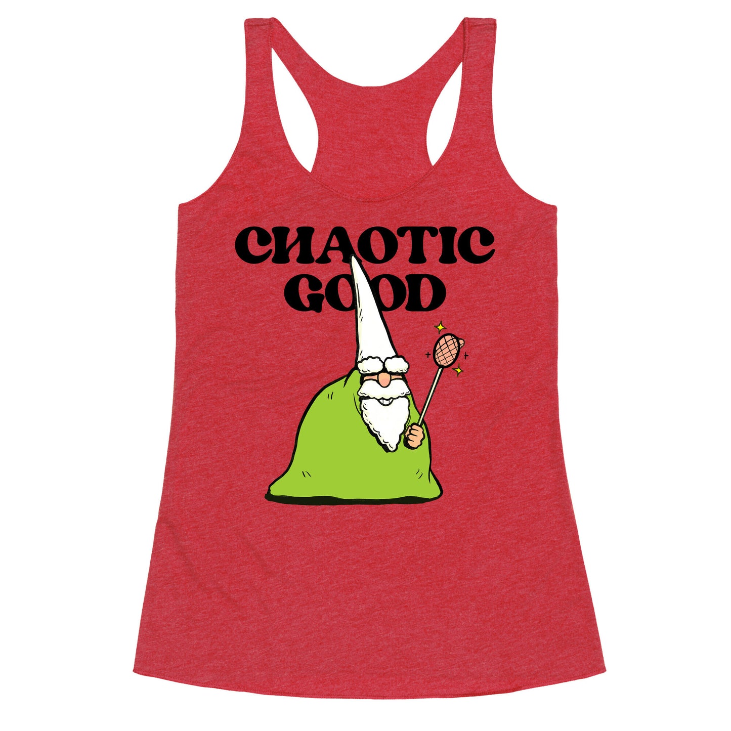 Chaotic Good Gnome Racerback Tank