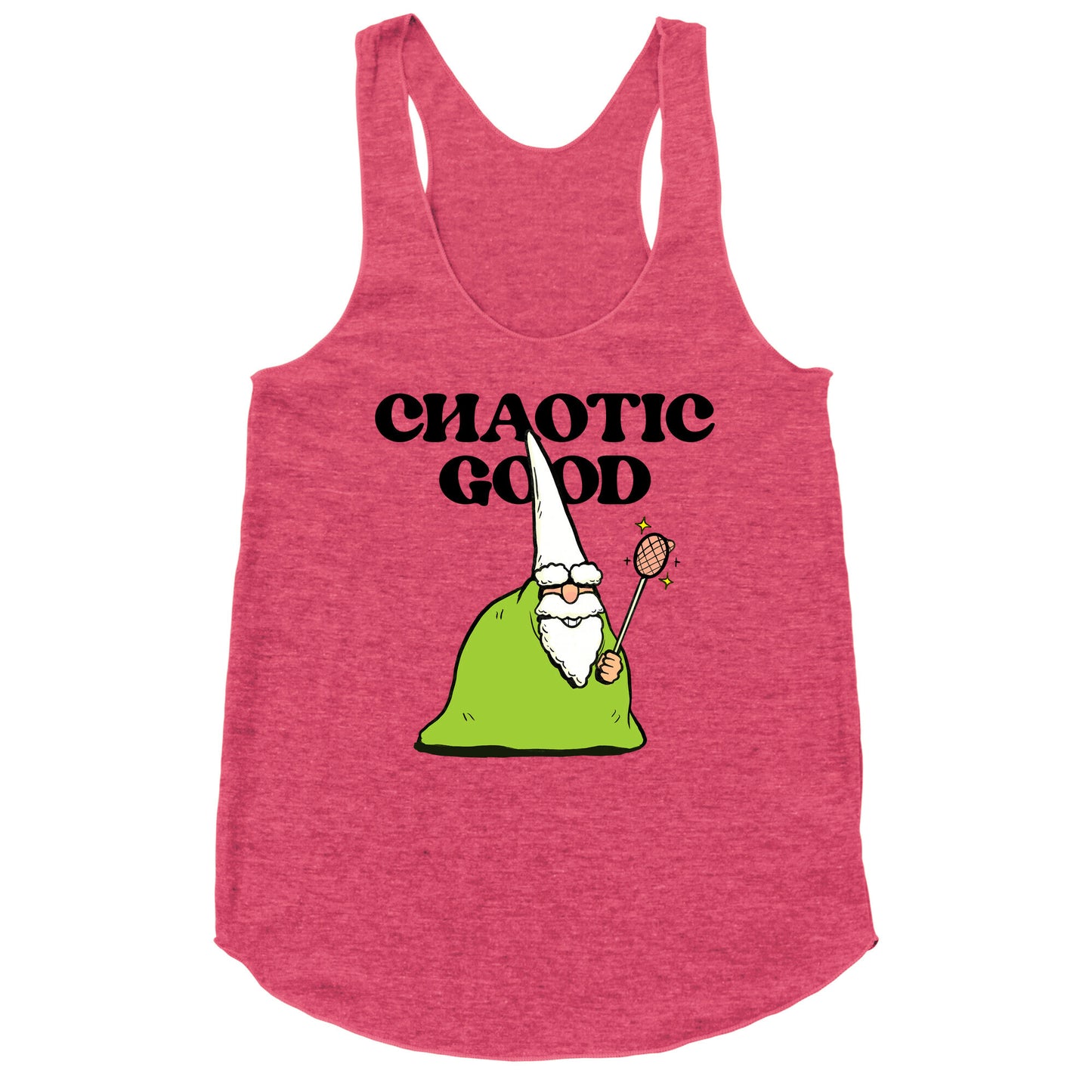 Chaotic Good Gnome Racerback Tank