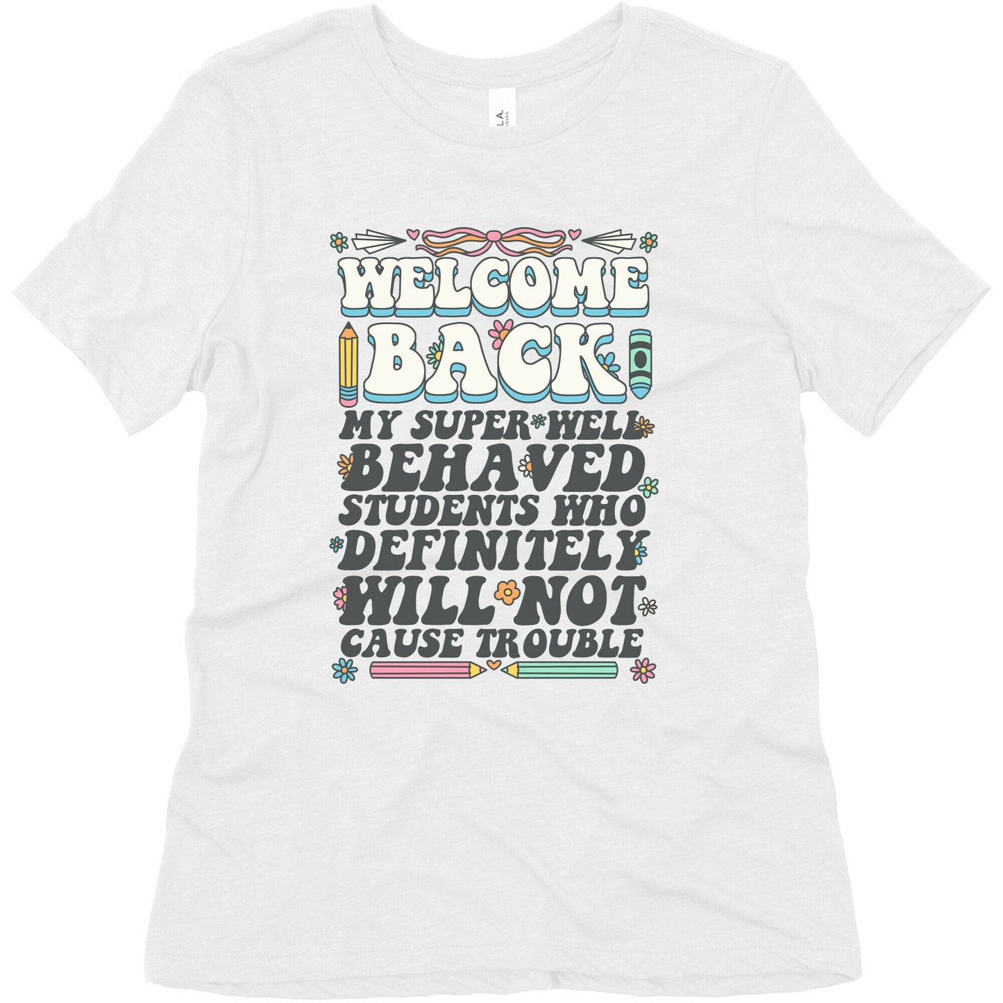 WELCOME BACK MY SUPER WELL BEHAVED STUDENTS Womens Triblend Tee