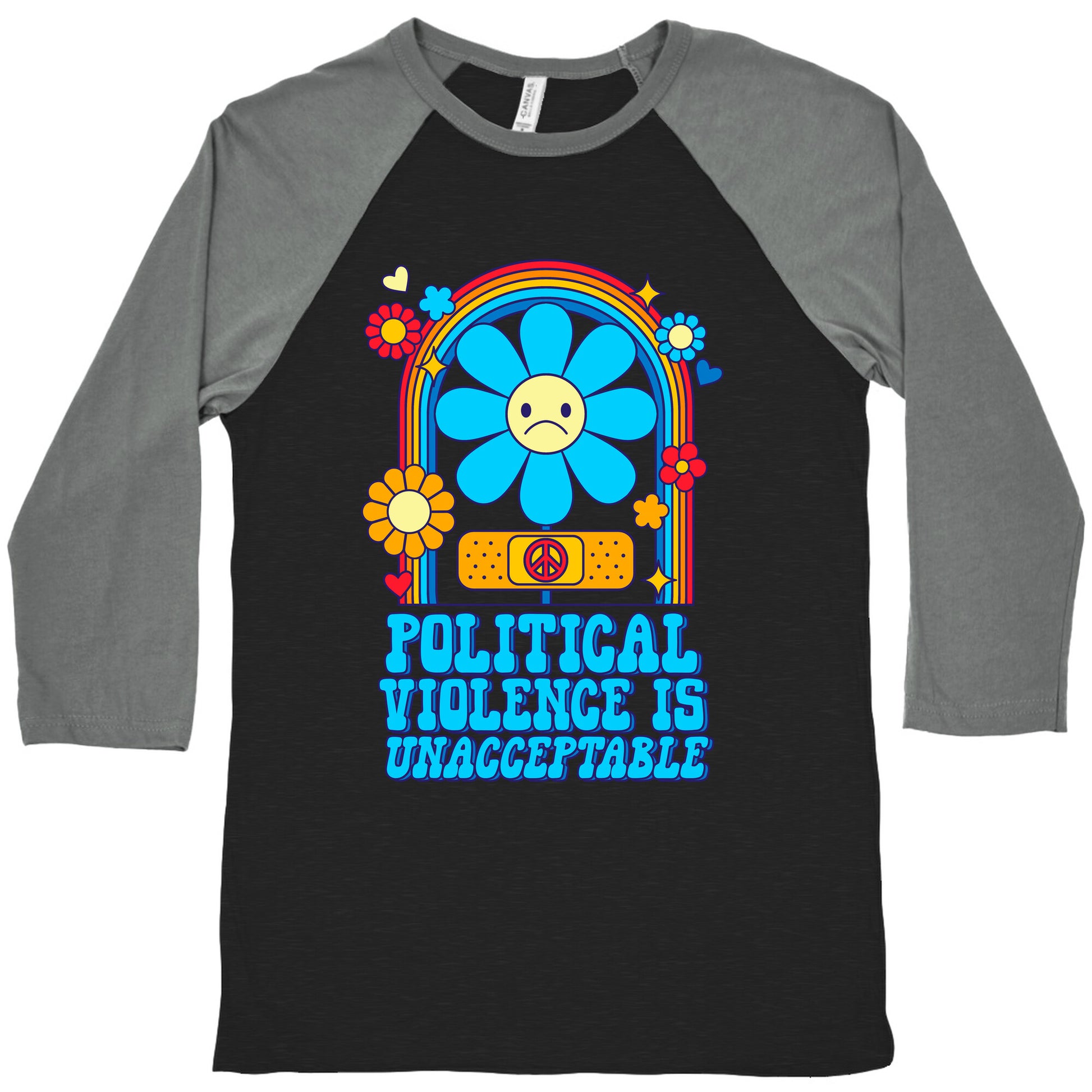 Political Violence is Unacceptable Baseball Tee