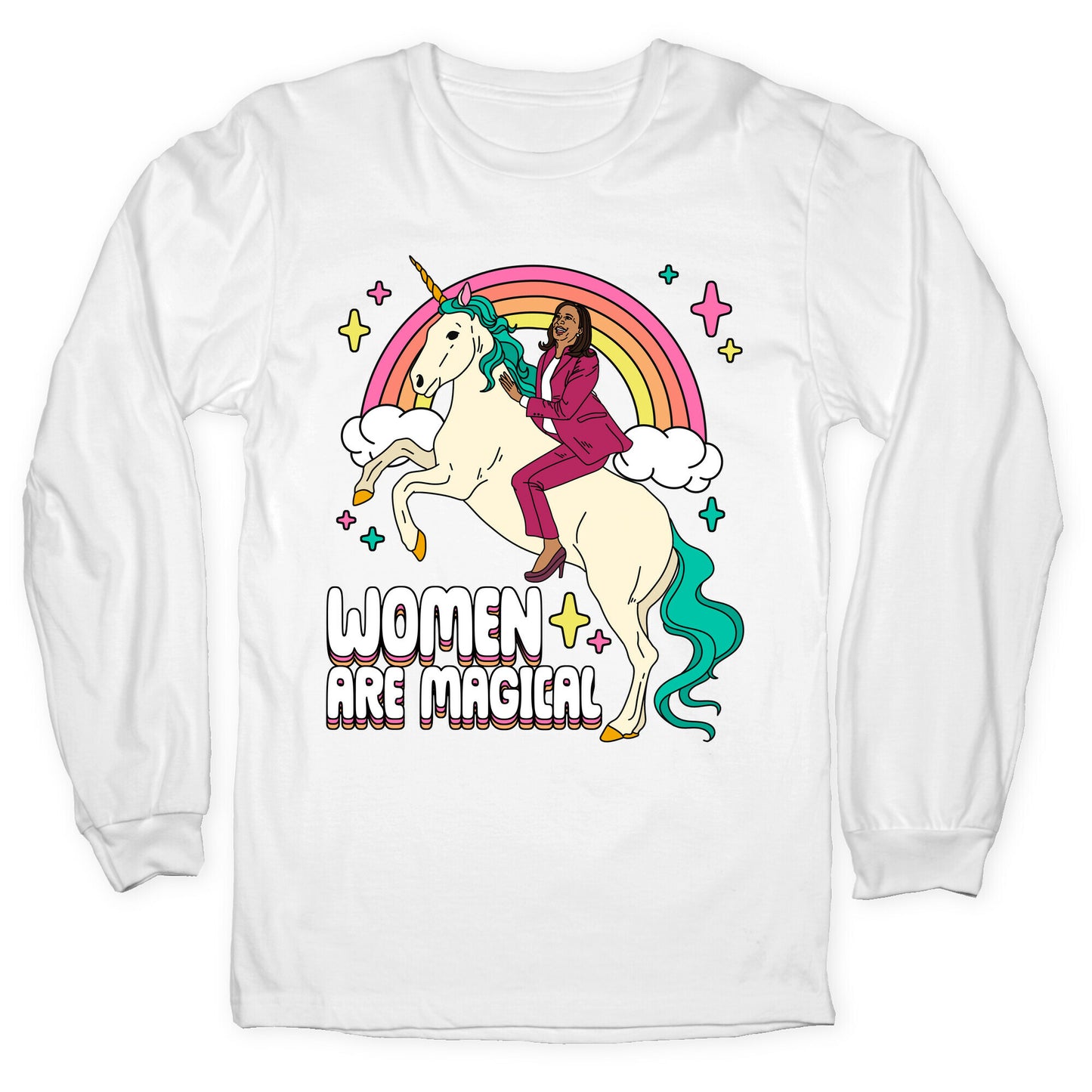 Women are Magical Kamala Harris Unicorn Longsleeve Tee