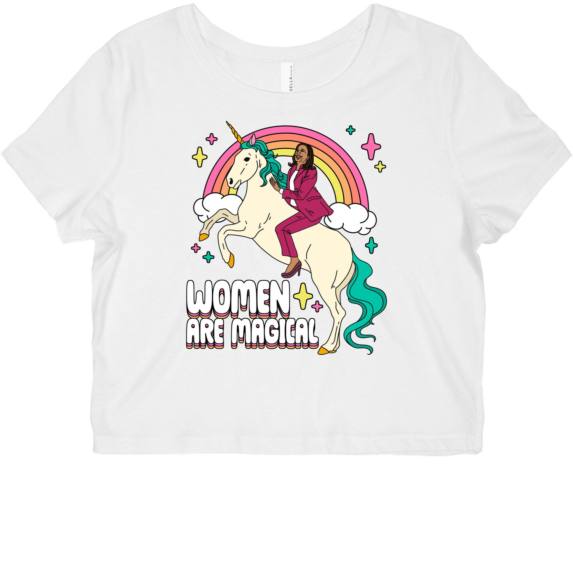 Women are Magical Kamala Harris Unicorn Graphic Baby Tee
