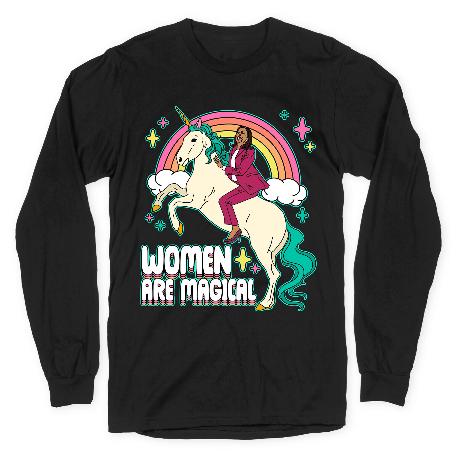Women are Magical Kamala Harris Unicorn Longsleeve Tee