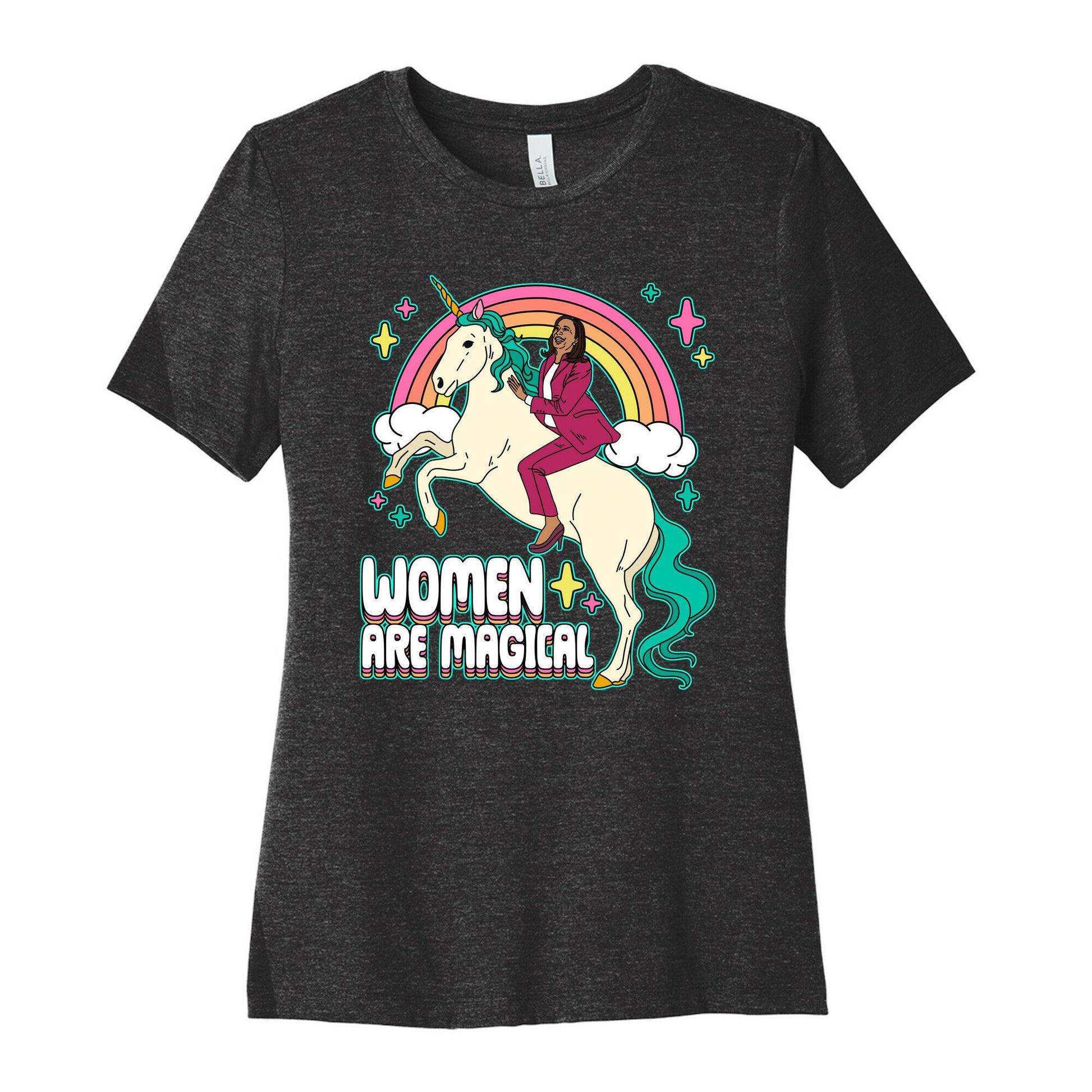 Women are Magical Kamala Harris Unicorn Womens Cotton Tee