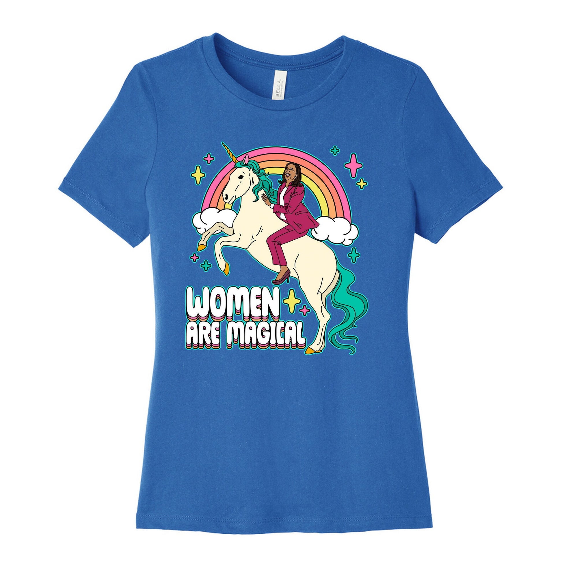 Women are Magical Kamala Harris Unicorn Womens Cotton Tee