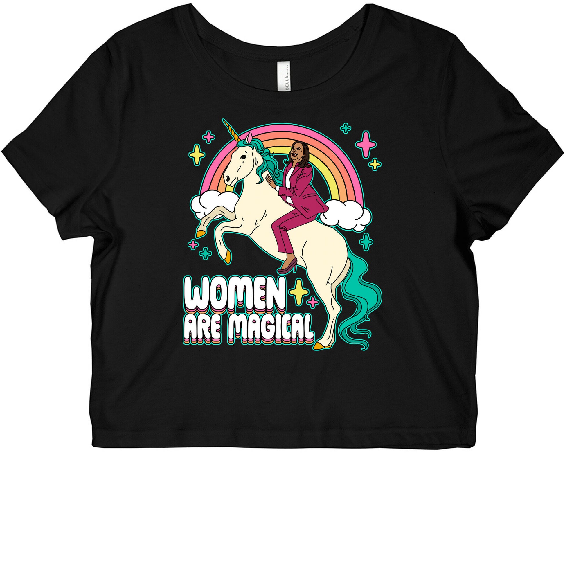 Women are Magical Kamala Harris Unicorn Graphic Baby Tee