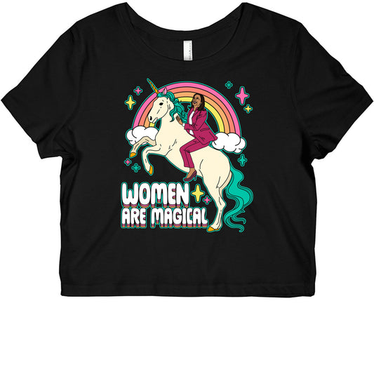 Women are Magical Kamala Harris Unicorn Graphic Baby Tee