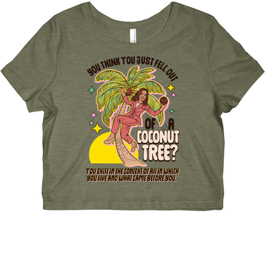 You think you just fell out of a coconut tree? Kamala Harris Graphic Baby Tee