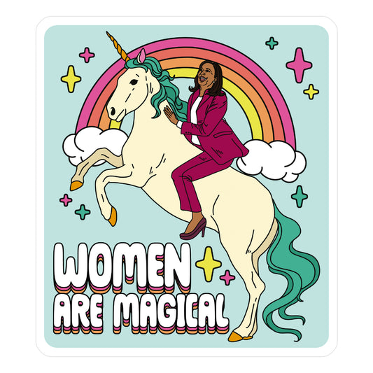 Women are Magical Kamala Harris Unicorn Sticker