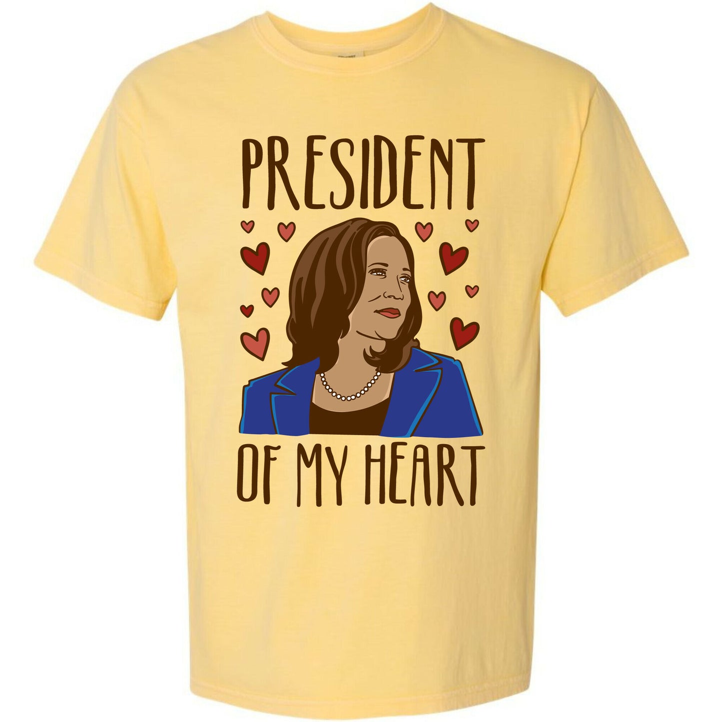 President of My Heart \(Kamala Harris 2024\) Unisex Heavy Cotton Tee