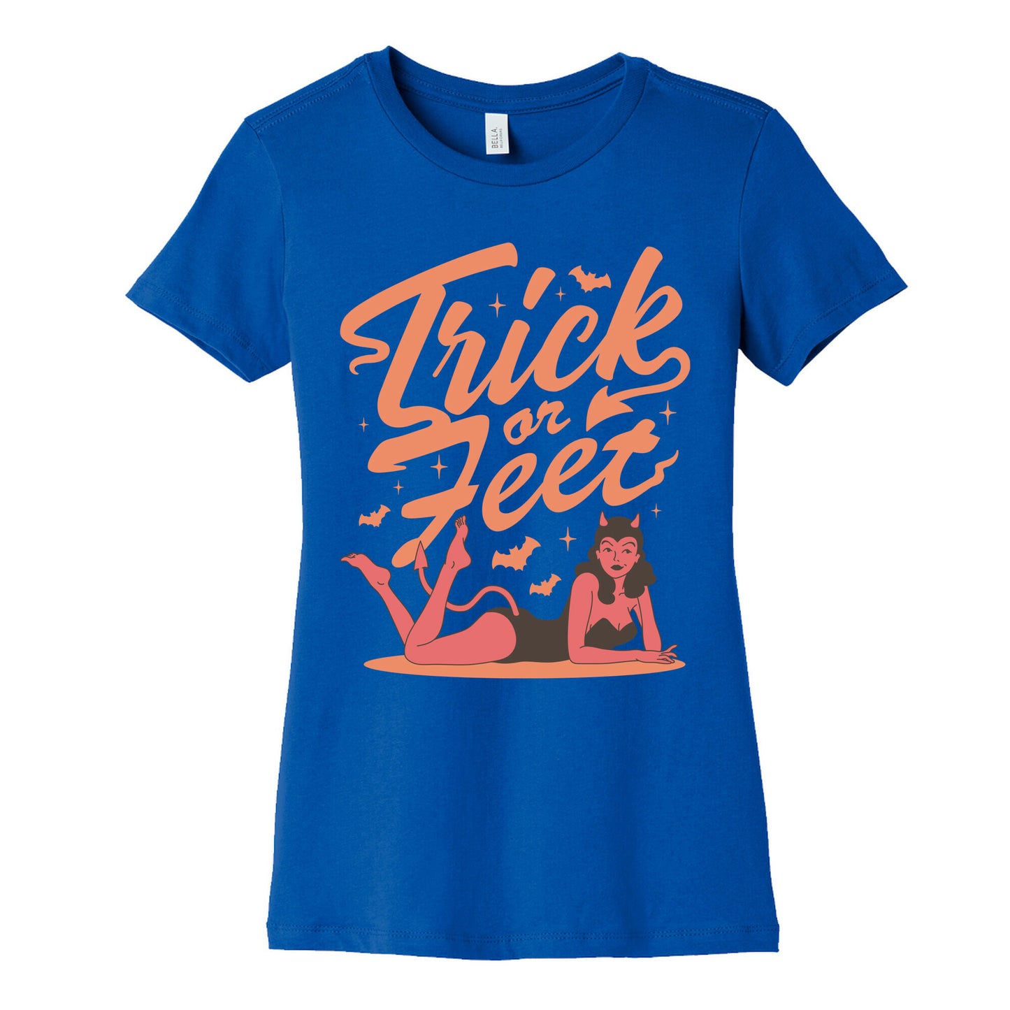 Trick or Feet Womens Cotton Tee