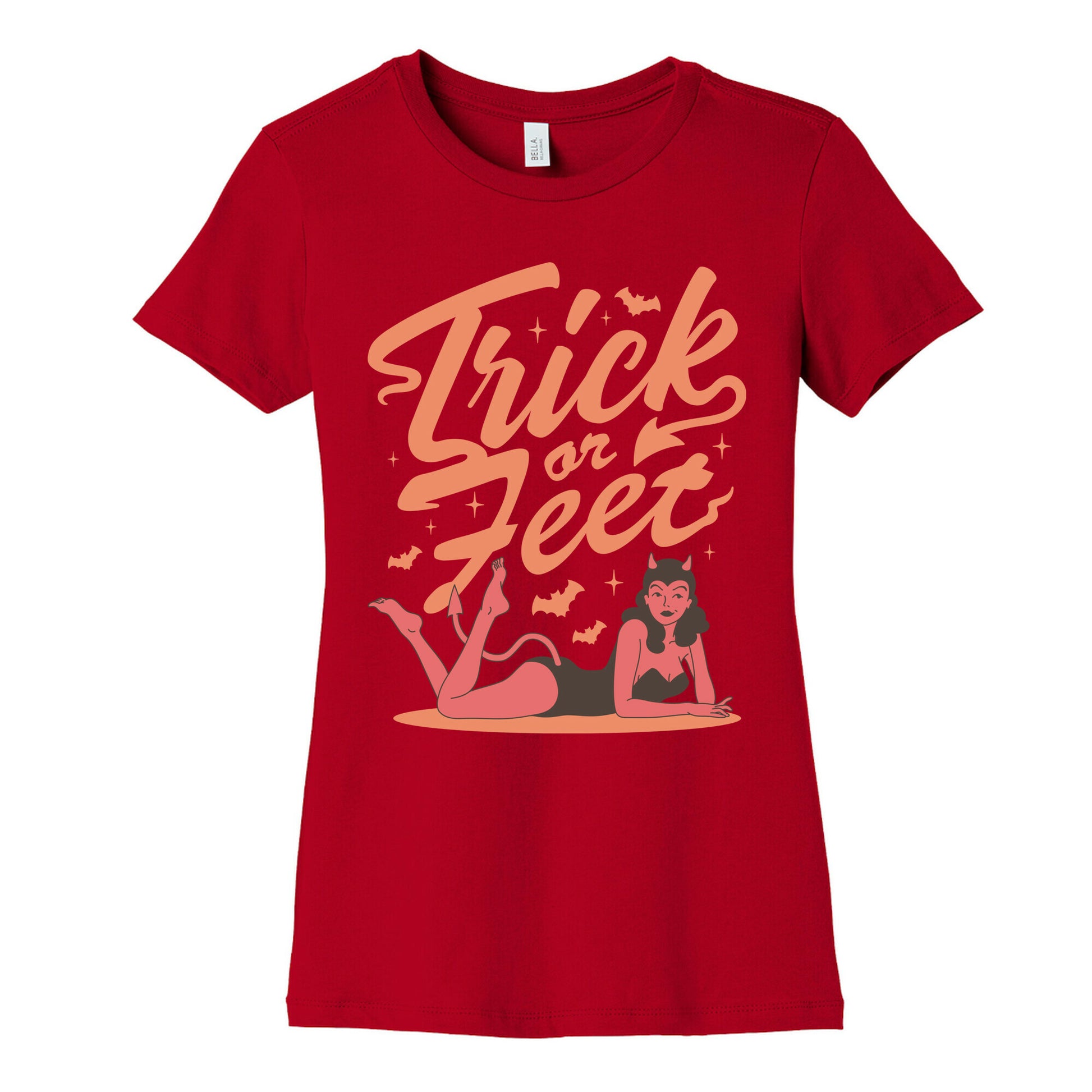 Trick or Feet Womens Cotton Tee