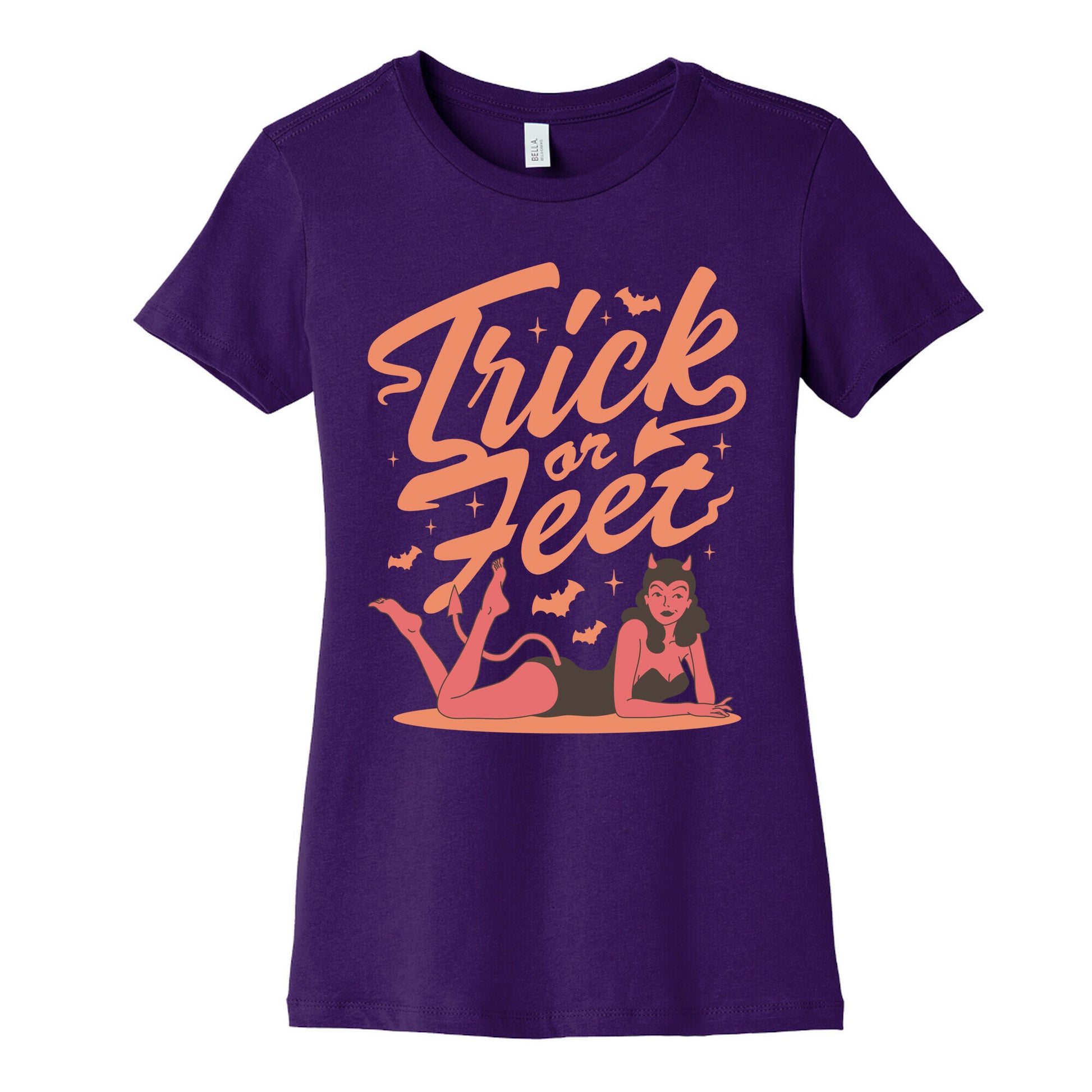 Trick or Feet Womens Cotton Tee