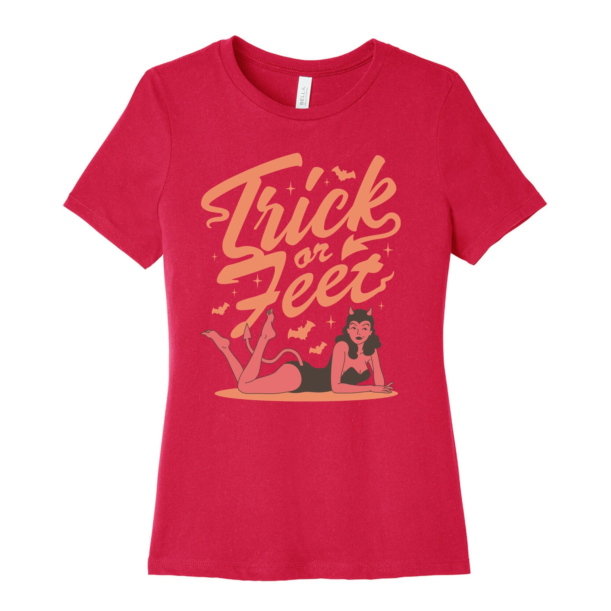 Trick or Feet Womens Cotton Tee