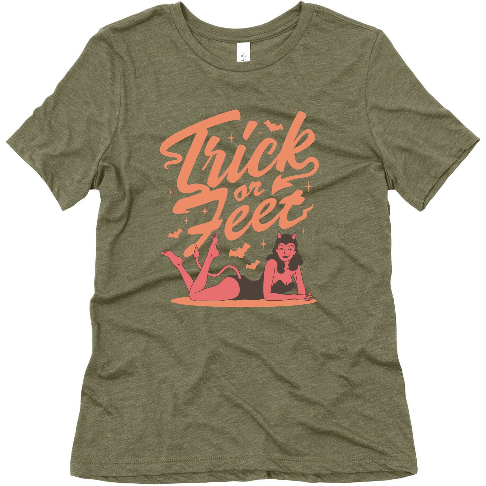 Trick or Feet Womens Triblend Tee