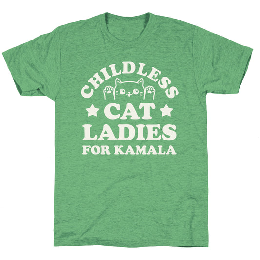 Childless Cat Ladies for Kamala Unisex Triblend Tee