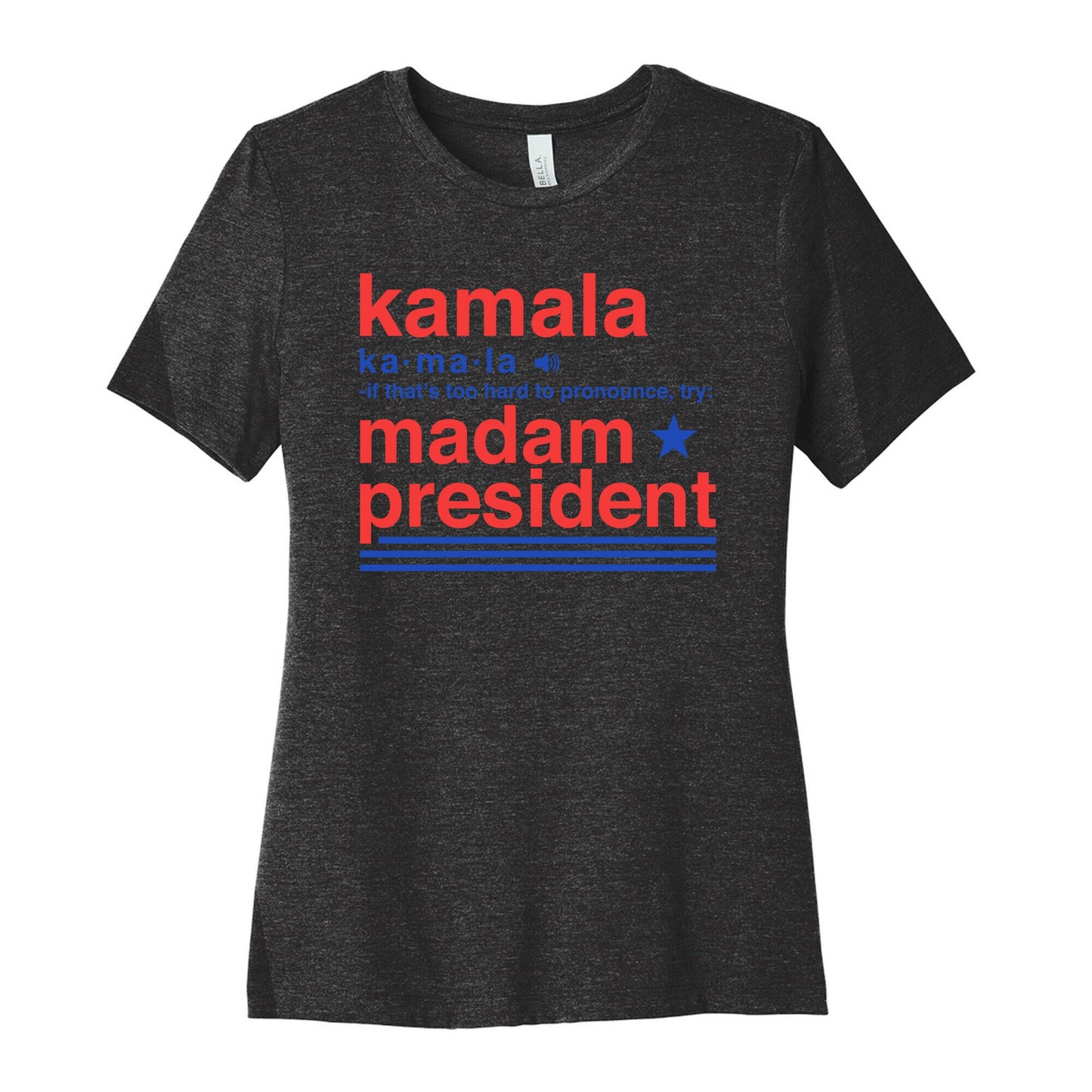 Kamala Harris Madam President Womens Cotton Tee