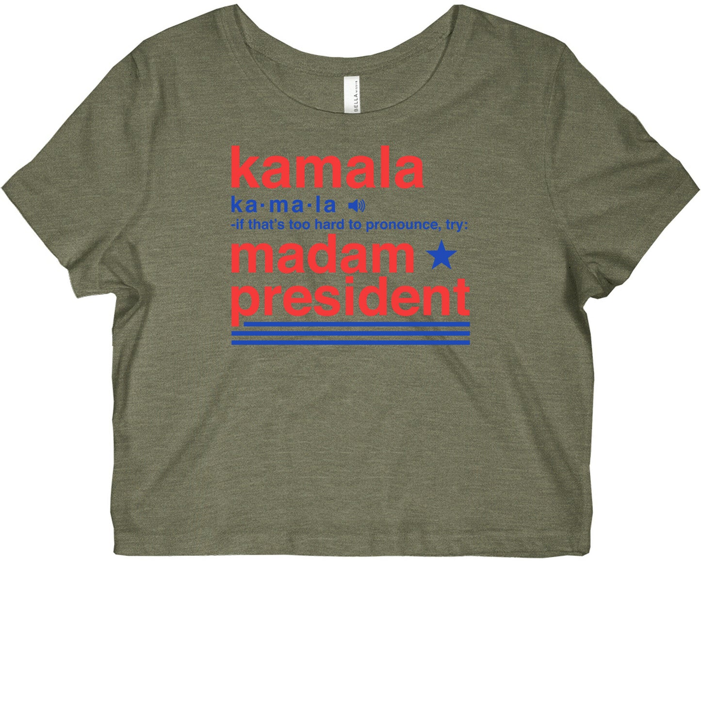 Kamala Harris Madam President Graphic Baby Tee