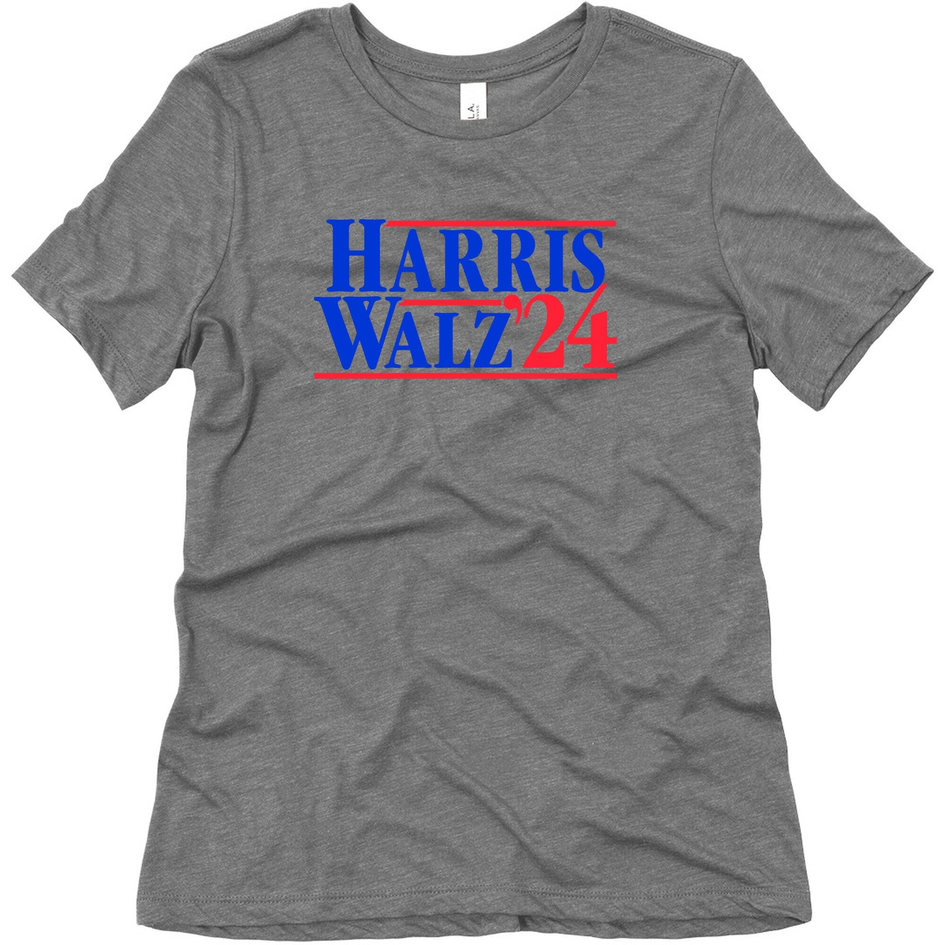 Harris Walz 2024 Blue Womens Triblend Tee