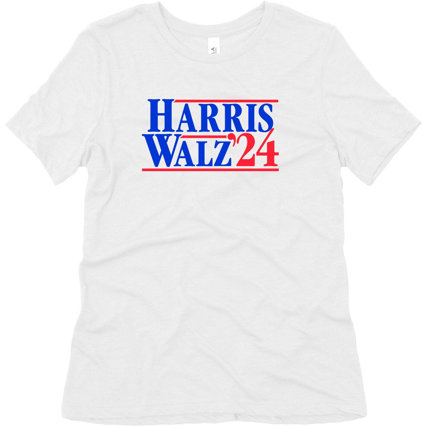 Harris Walz 2024 Blue Womens Triblend Tee