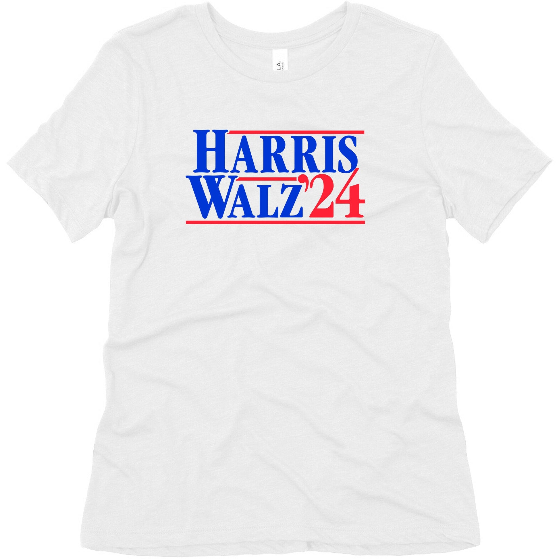 Harris Walz 2024 Blue Womens Triblend Tee