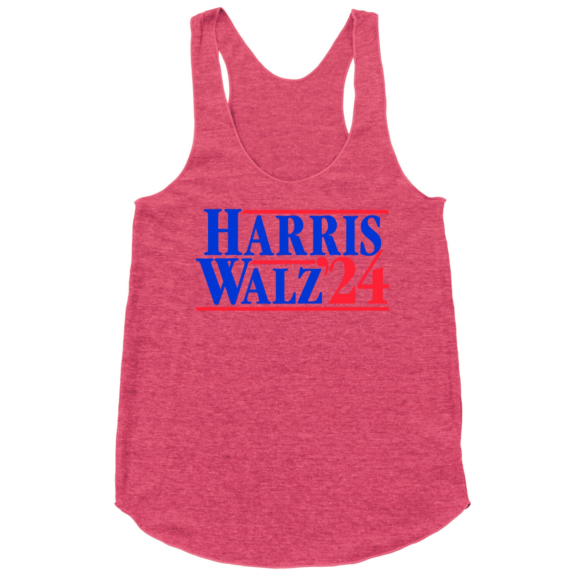 Harris Walz 2024 Blue Racerback Tank