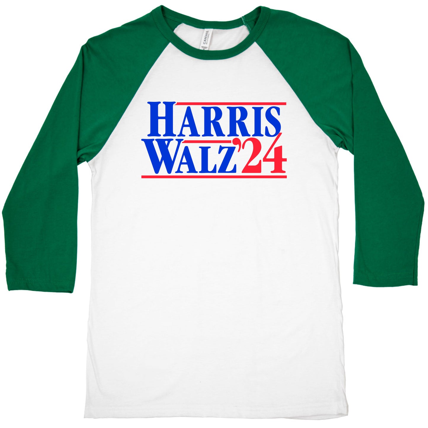 Harris Walz 2024 Blue Baseball Tee