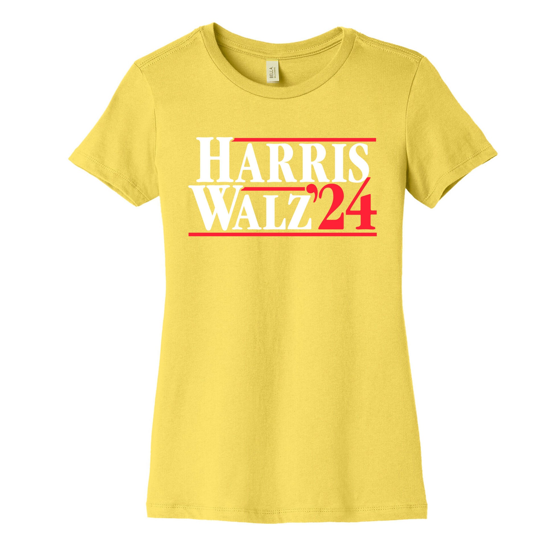 Harris Walz 2024 White Womens Cotton Tee