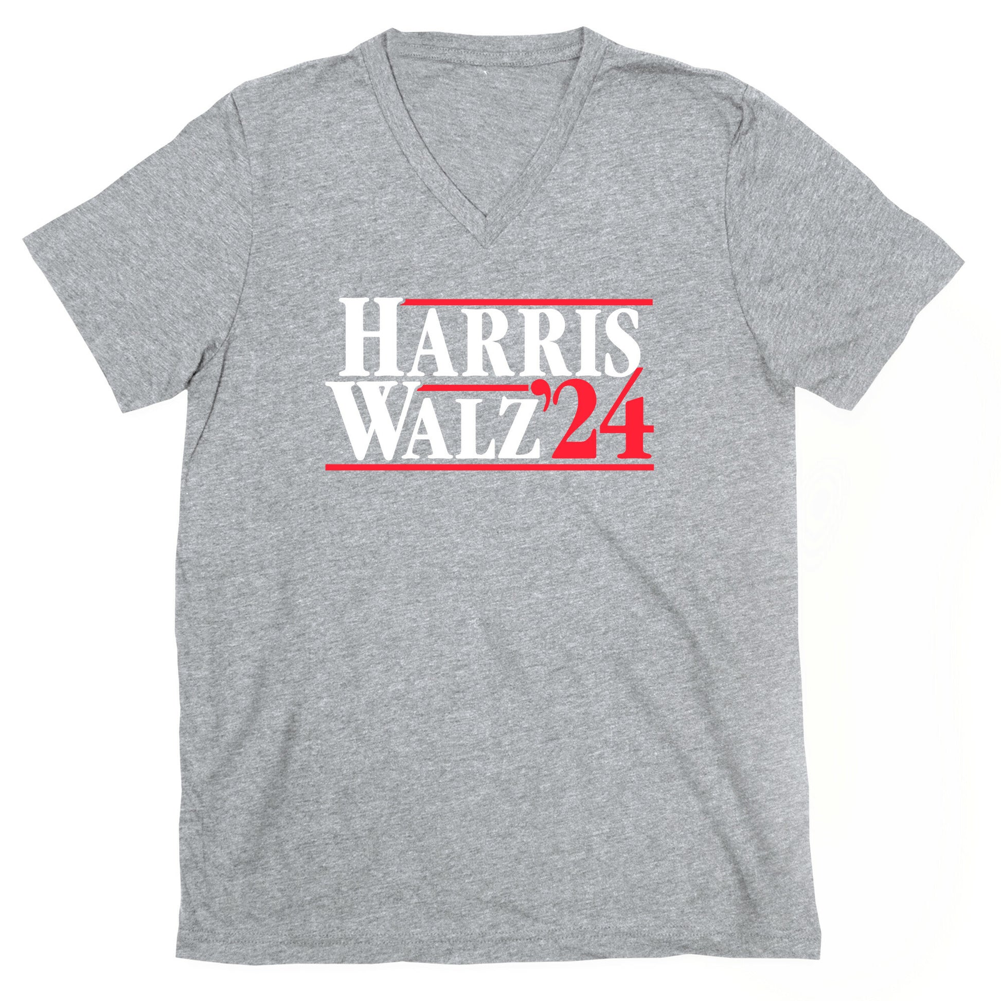 Harris Walz 2024 White V-Neck