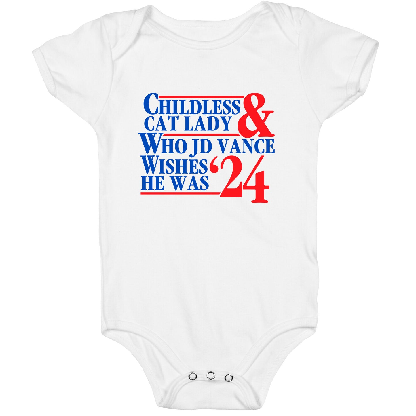 Childless Cat Lady Who JD Vance Wishes He Was Blue Baby One-Piece