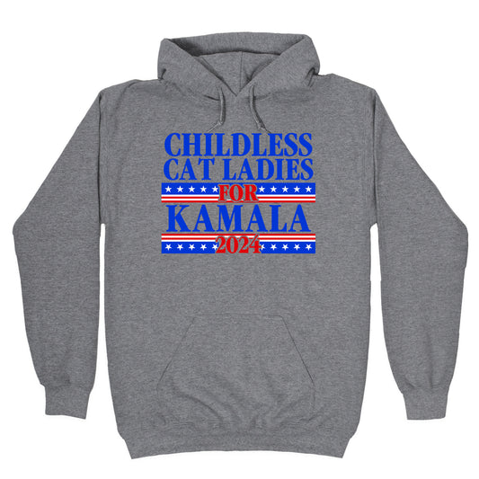 Patriotic Childless Cat Ladies for Kamala Hoodie