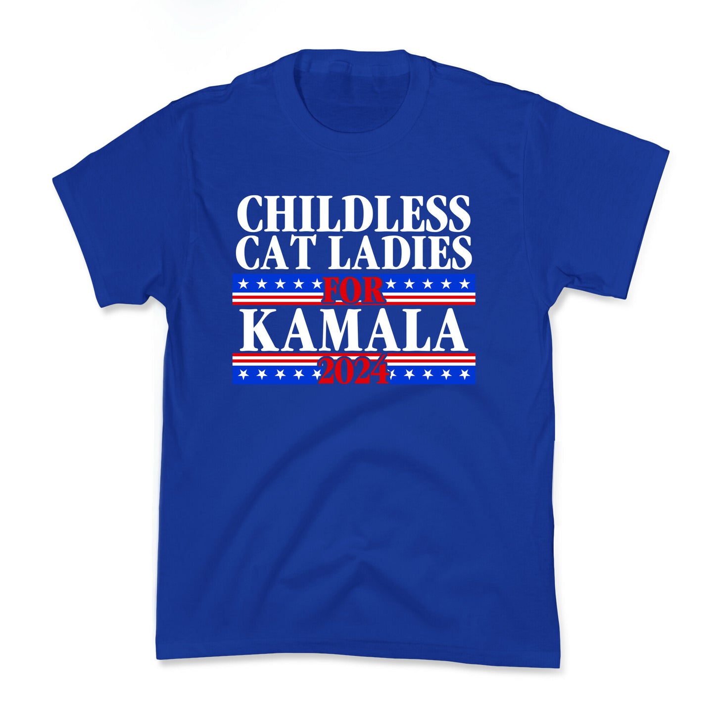 Patriotic Childless Cat Ladies for Kamala Kids Tee