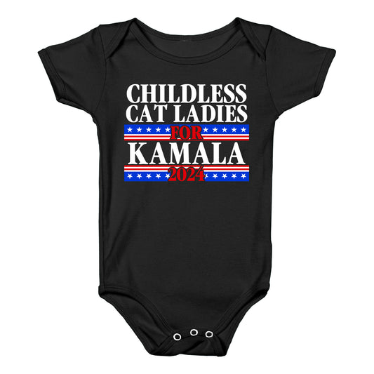 Patriotic Childless Cat Ladies for Kamala Baby One-Piece
