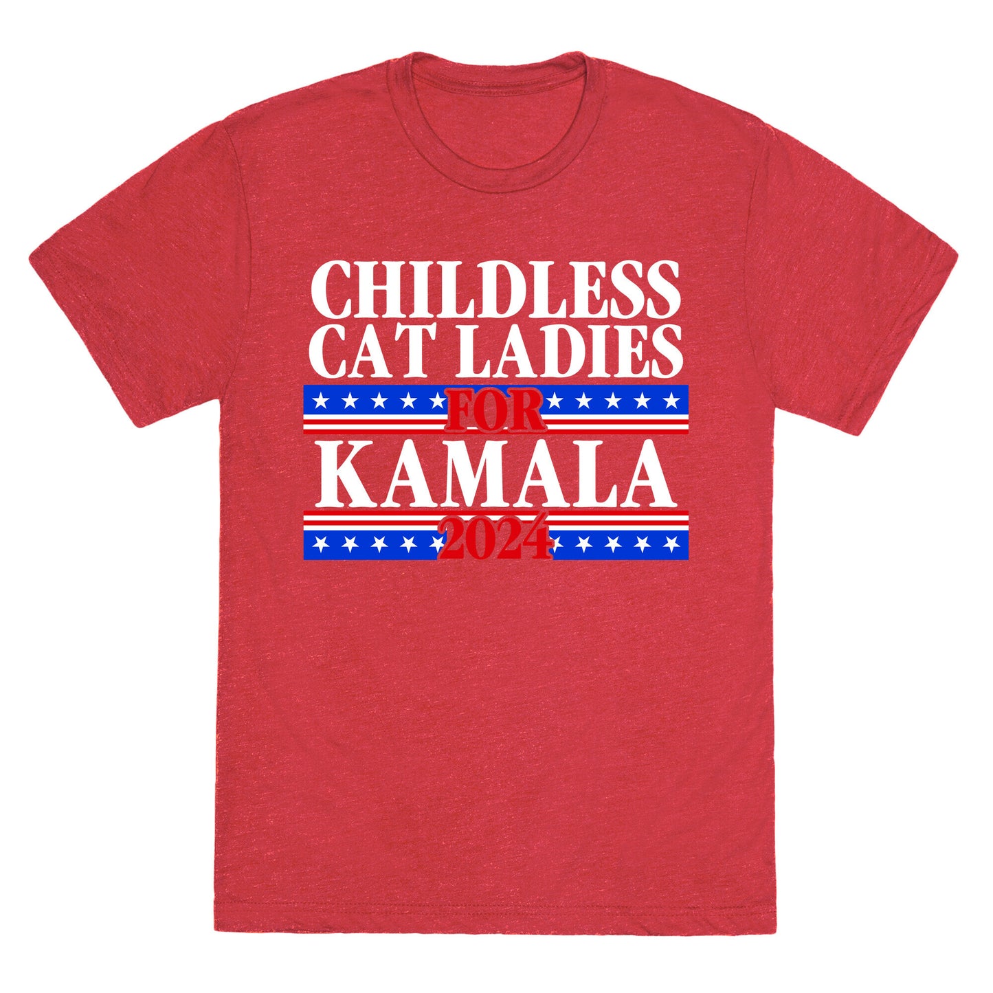 Patriotic Childless Cat Ladies for Kamala Unisex Triblend Tee