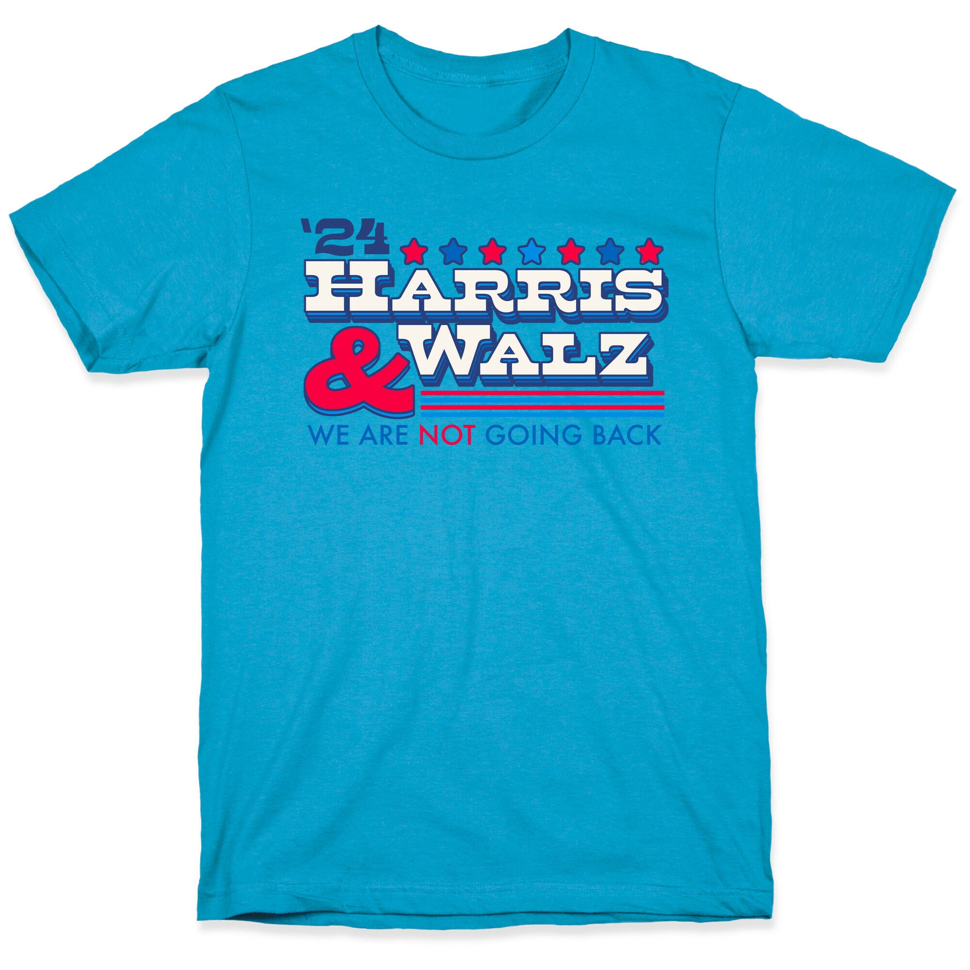 Harris and Walz 2024 We are NOT Going Back Unisex Triblend Tee