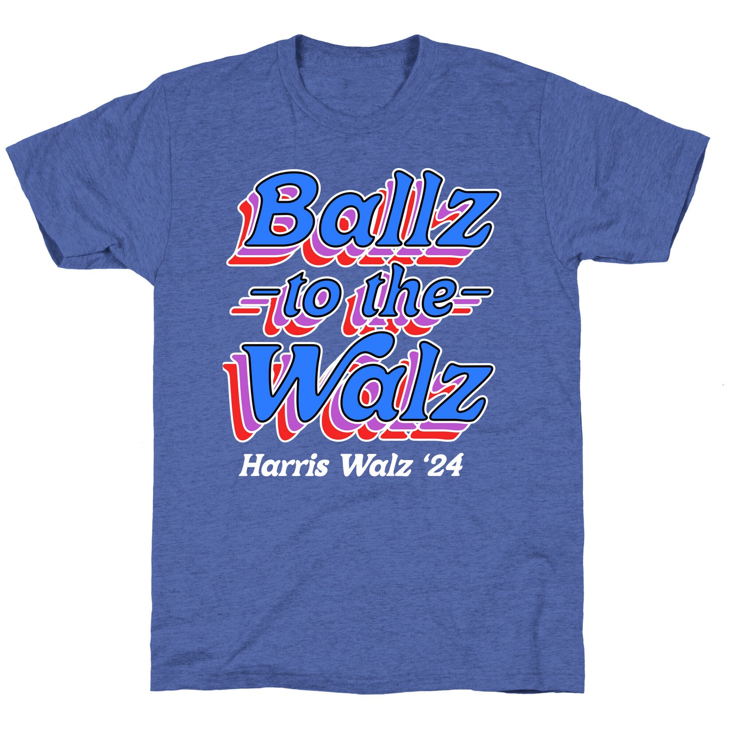 Ballz to the Walz (Harris Walz 2024) Unisex Triblend Tee