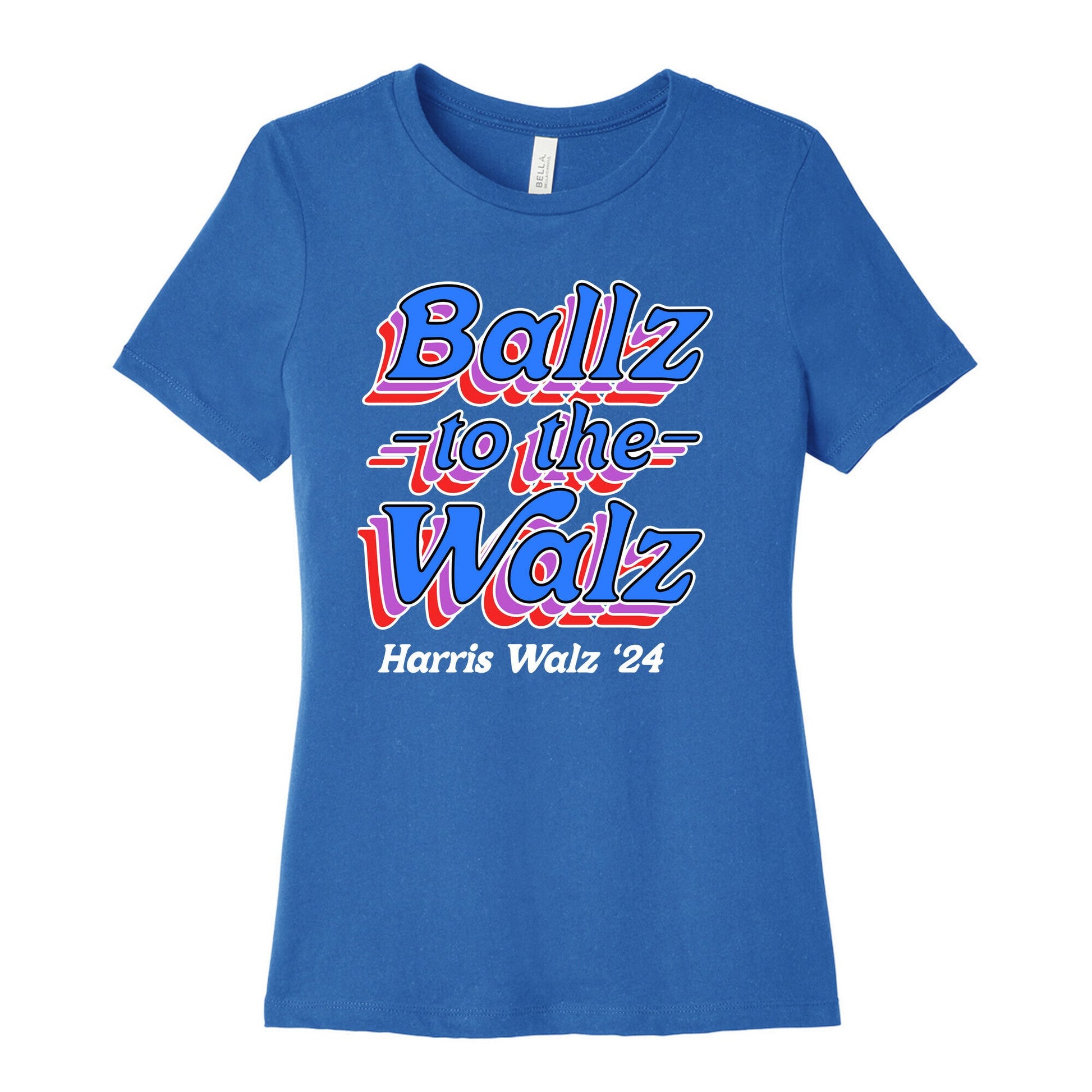 Ballz to the Walz (Harris Walz 2024) Womens Cotton Tee