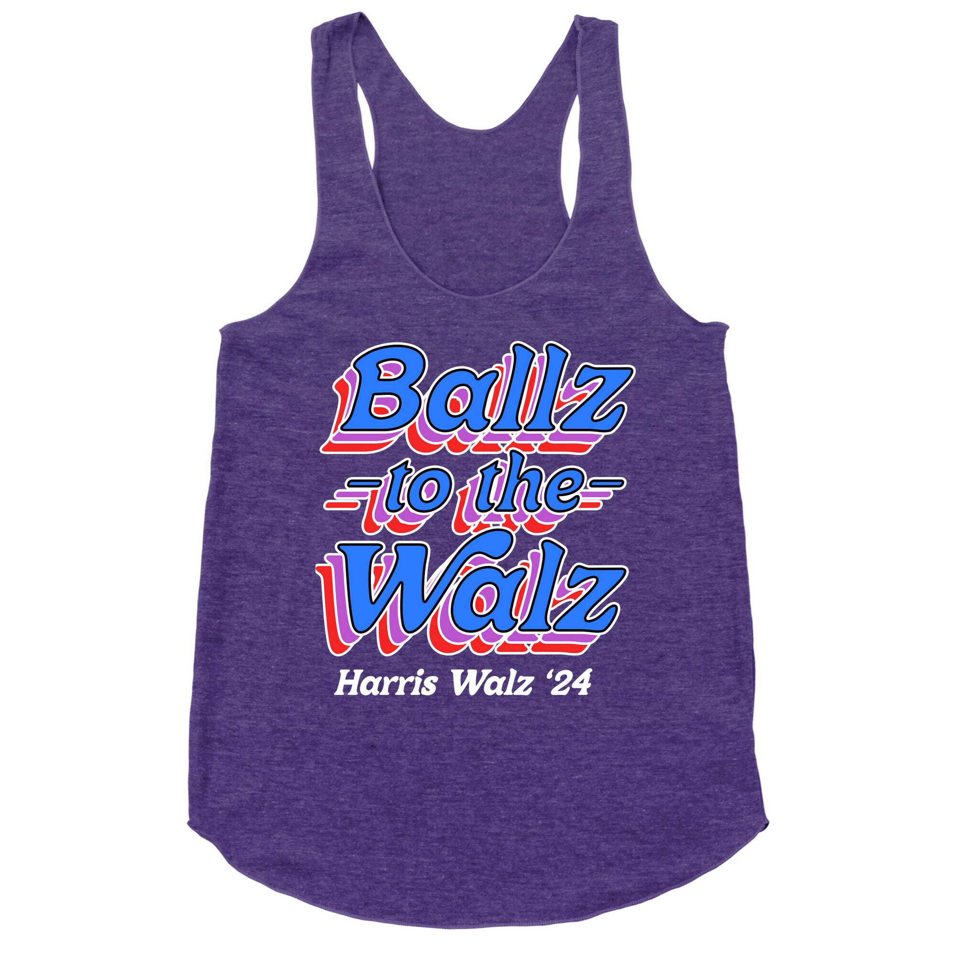 Ballz to the Walz (Harris Walz 2024) Racerback Tank