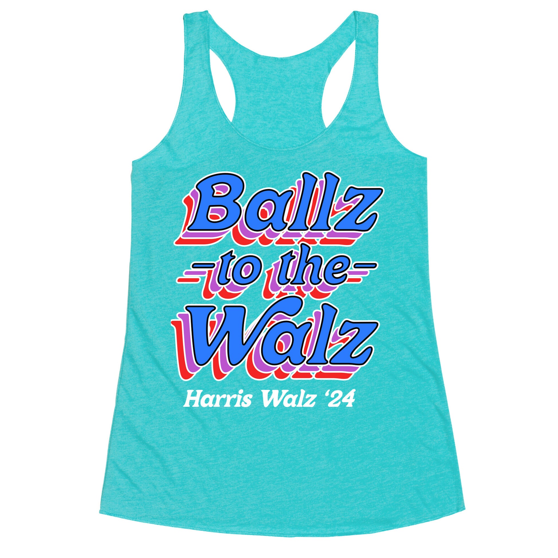 Ballz to the Walz (Harris Walz 2024) Racerback Tank