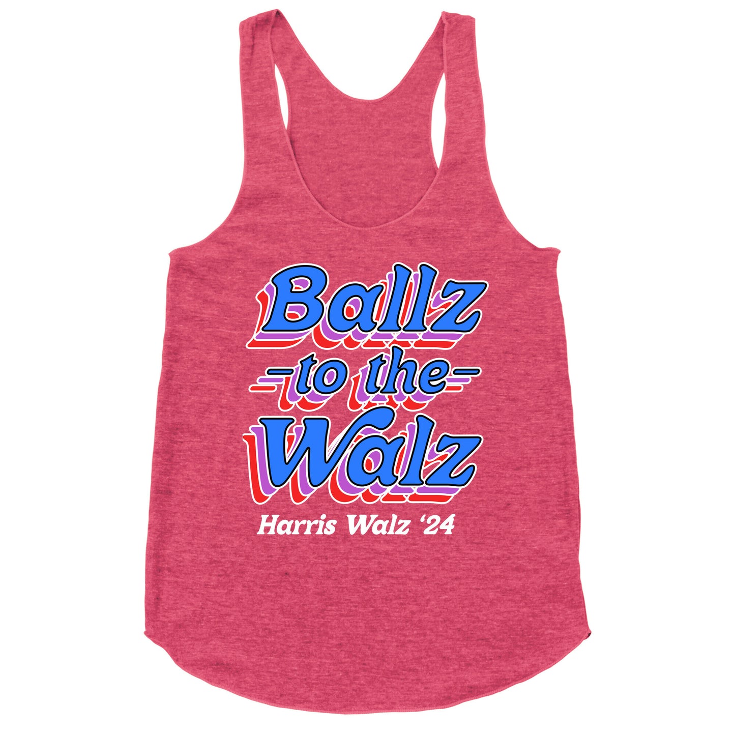 Ballz to the Walz (Harris Walz 2024) Racerback Tank