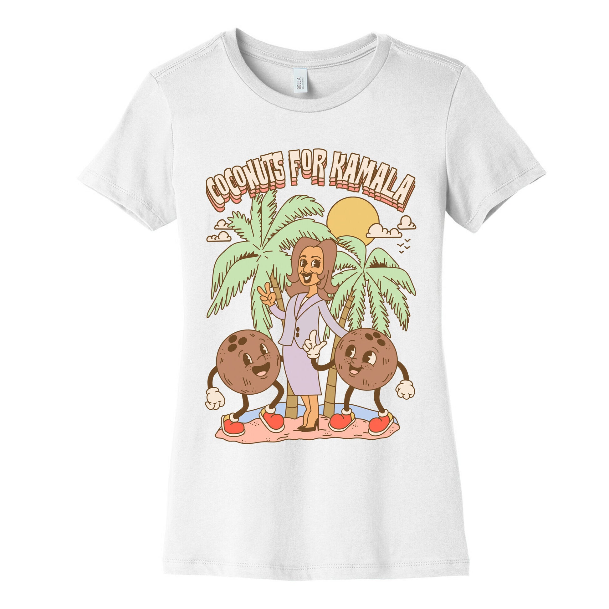 Coconuts For Kamala Womens Cotton Tee