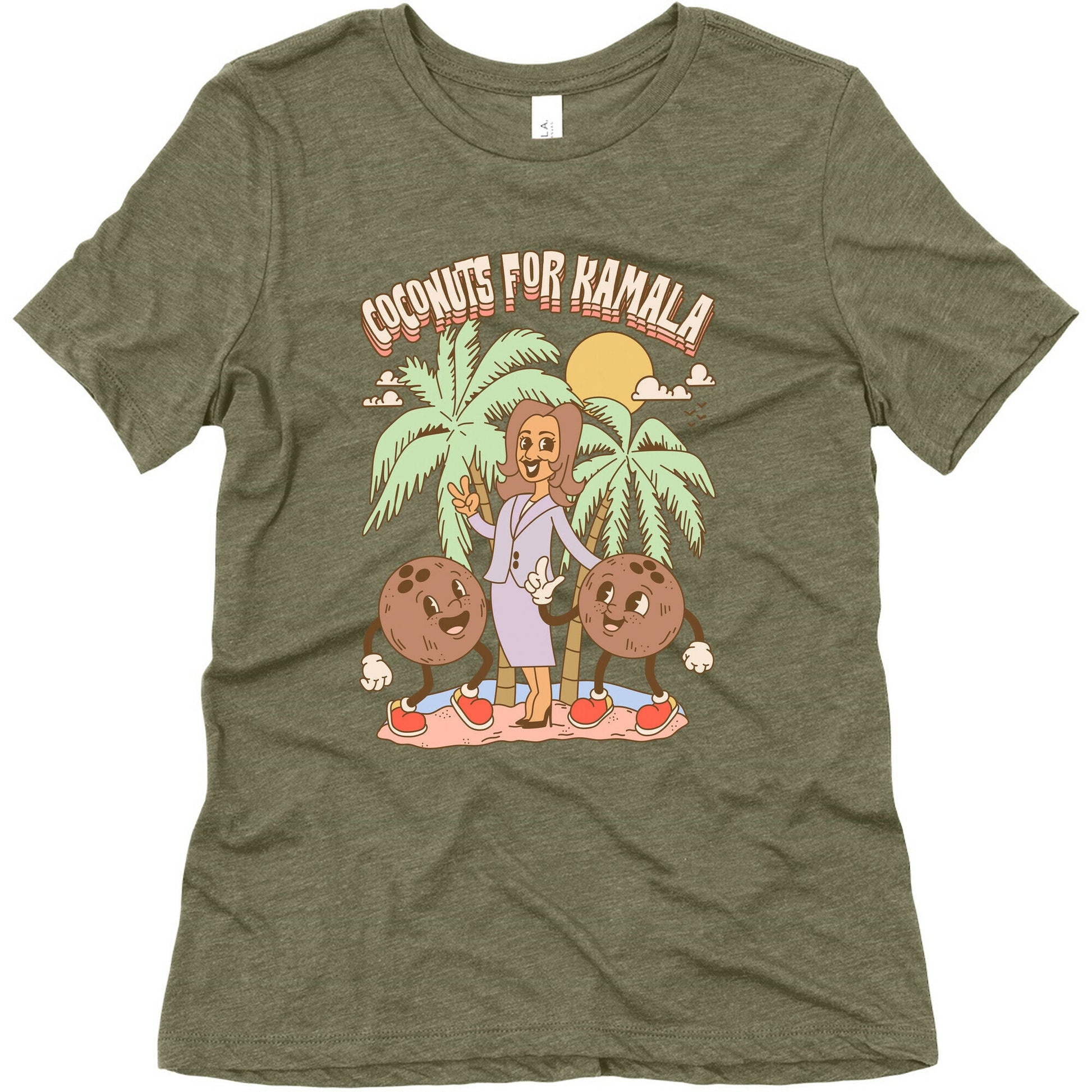 Coconuts For Kamala Womens Triblend Tee