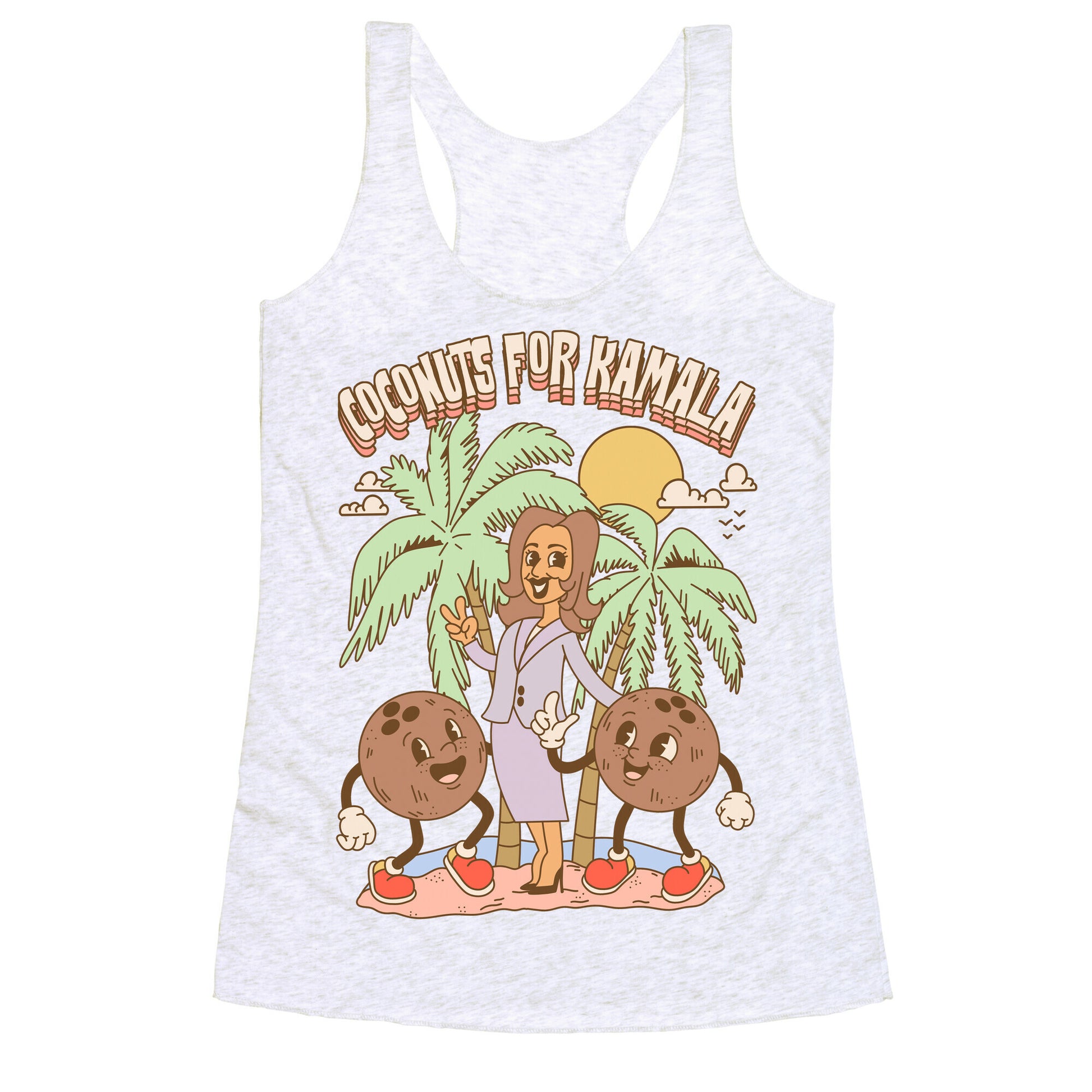 Coconuts For Kamala Racerback Tank