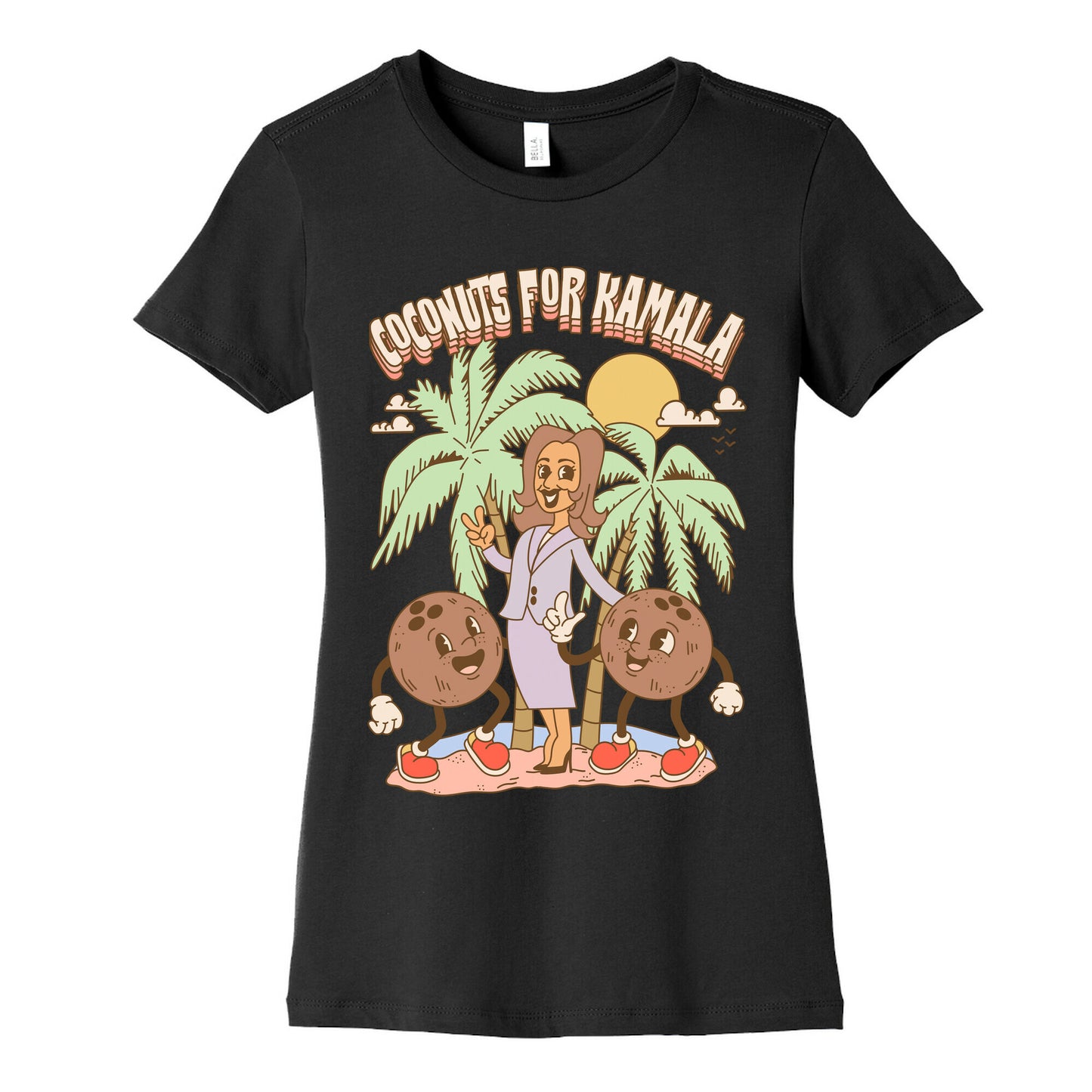 Coconuts For Kamala Womens Cotton Tee